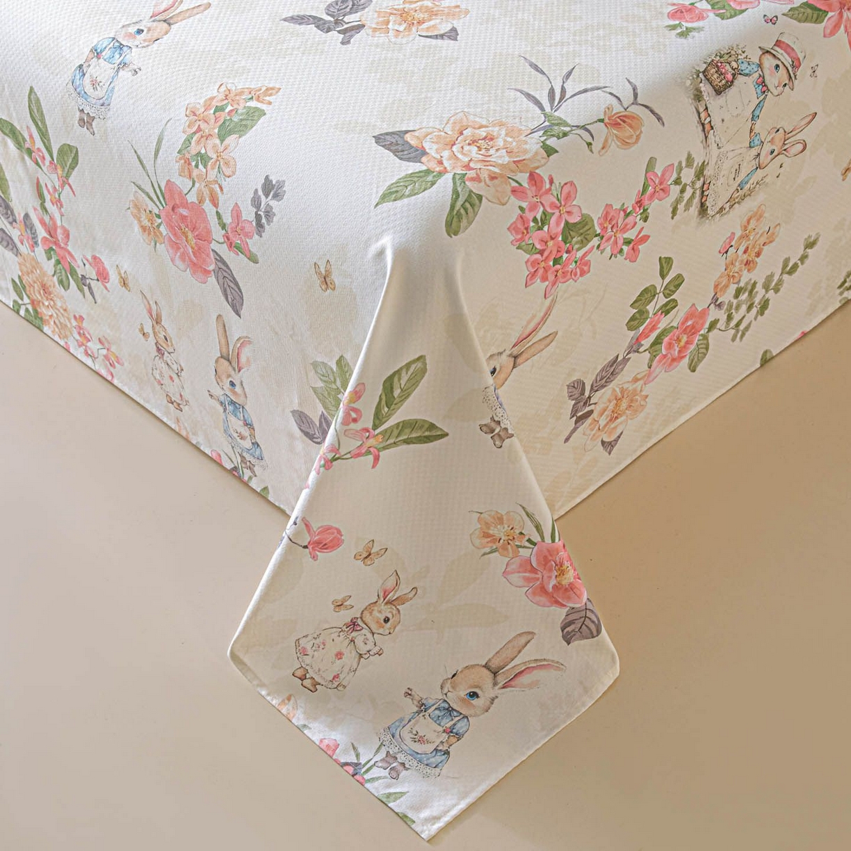 91家纺网 家纺一手货源 找家纺 涵宸家纺 2026新款全棉提花老粗布-单床单 床单-兔伴花