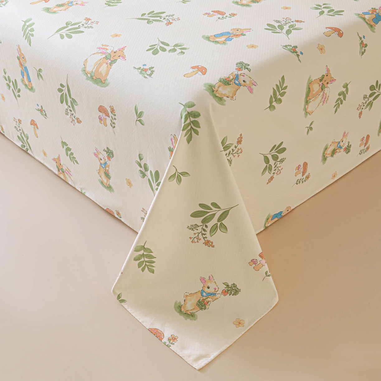 91家纺网 家纺一手货源 找家纺 涵宸家纺 2026新款全棉提花老粗布-单床单 床单-兔屿