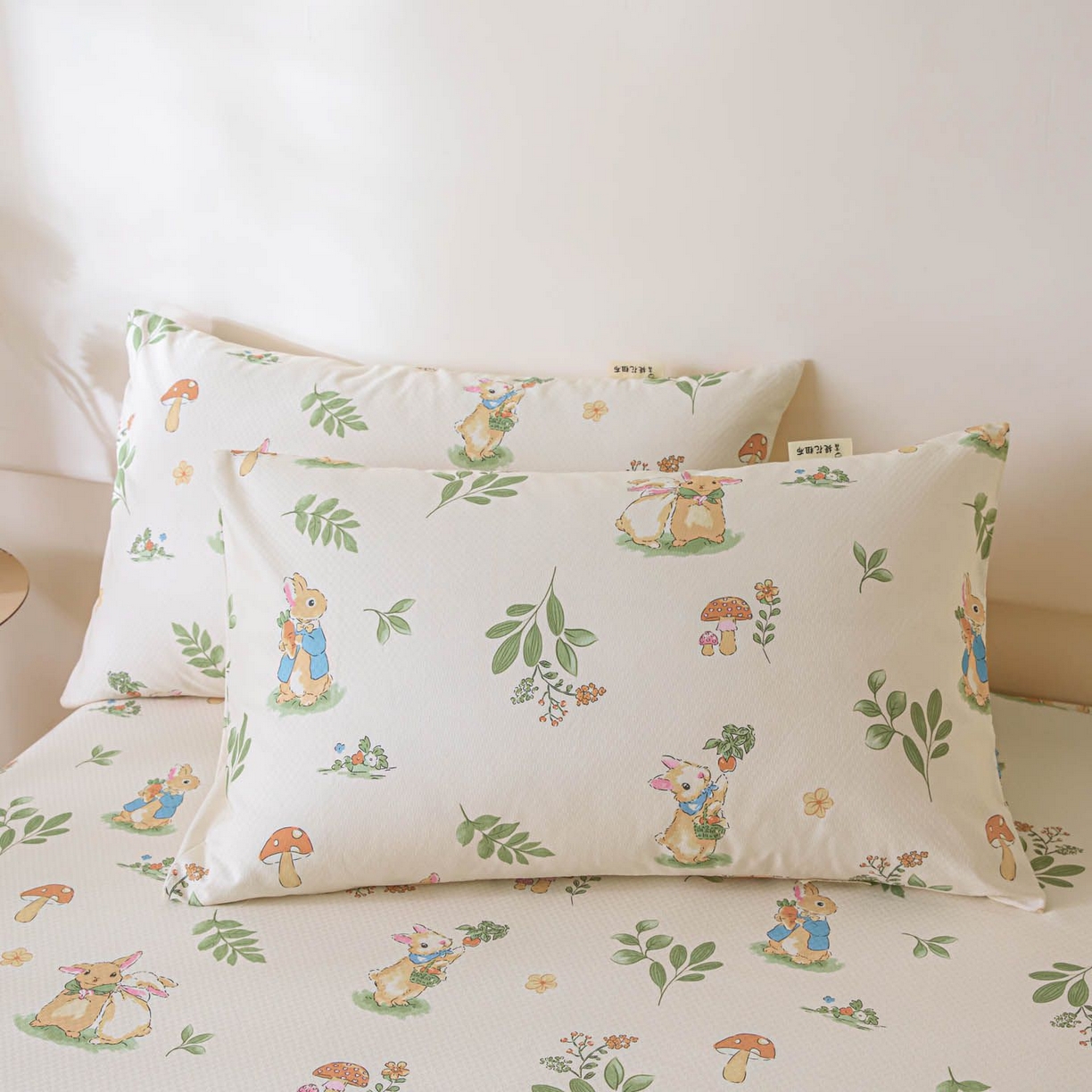 91家纺网 家纺一手货源 找家纺 涵宸家纺 2026新款全棉提花老粗布-单床单 床单-兔屿