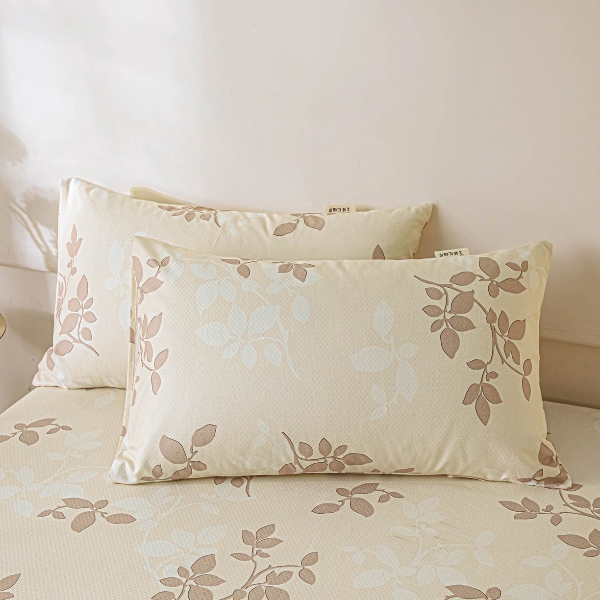 91家纺网 家纺一手货源 找家纺 涵宸家纺 2026新款全棉提花老粗布-单床单 床单-叶知秋