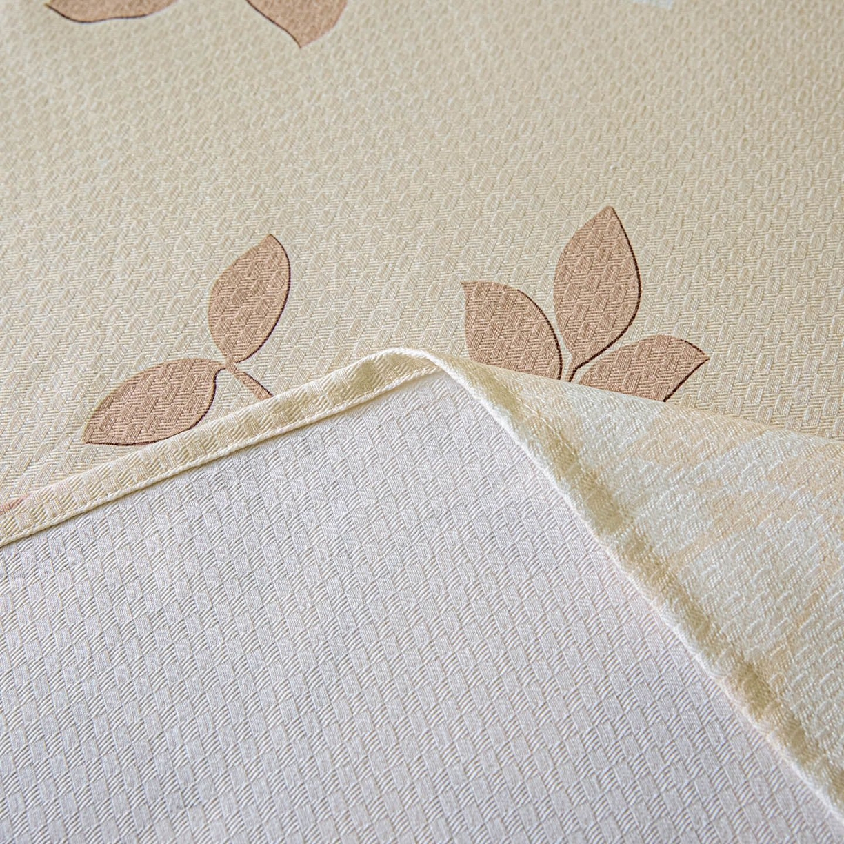 91家纺网 家纺一手货源 找家纺 涵宸家纺 2026新款全棉提花老粗布-单床单 床单-叶知秋