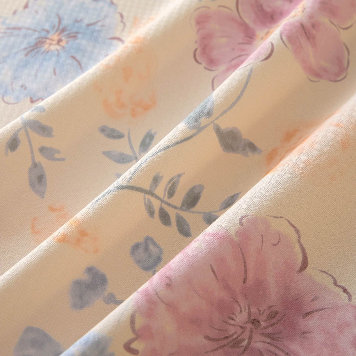 91家纺网 家纺一手货源 找家纺 涵宸家纺 2026新款全棉提花老粗布-单床单 床单-紫晴空