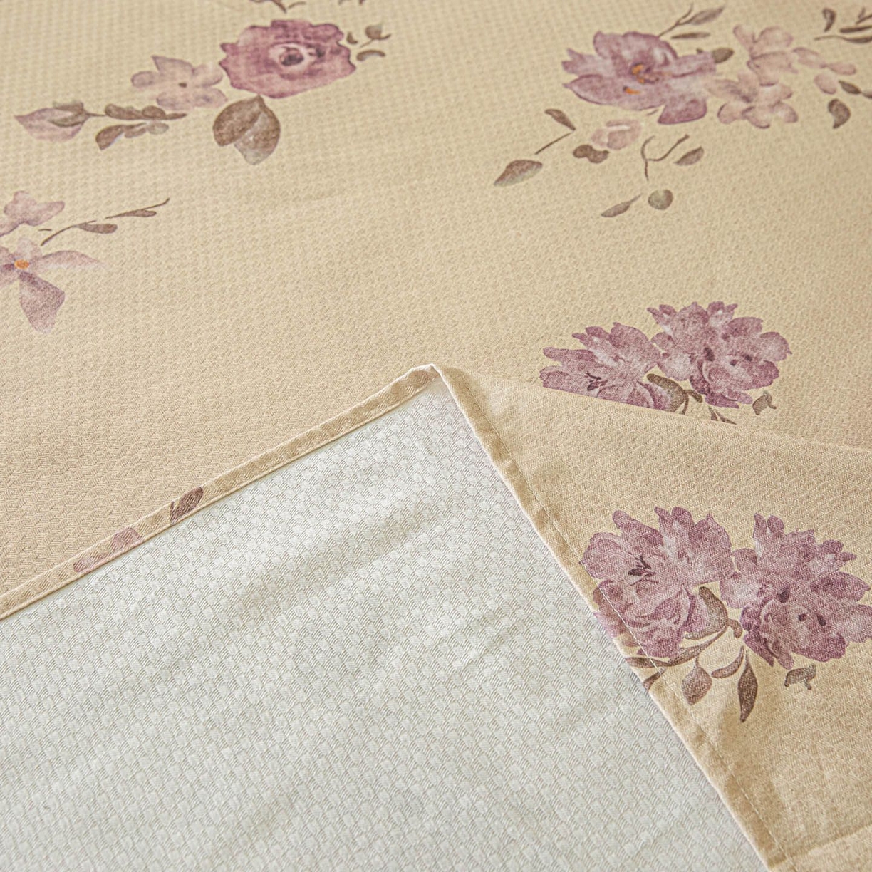 91家纺网 家纺一手货源 找家纺 涵宸家纺 2026新款全棉提花老粗布-单床单 床单-紫色花语