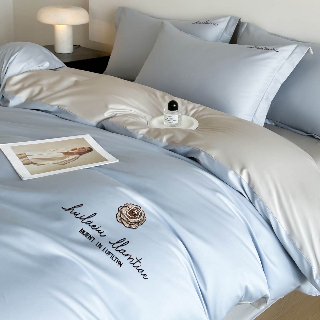 91家纺网 家纺一手货源 找家纺 涵宸家纺 2026新款全棉工艺款四件套-西雅图 西雅图-兰