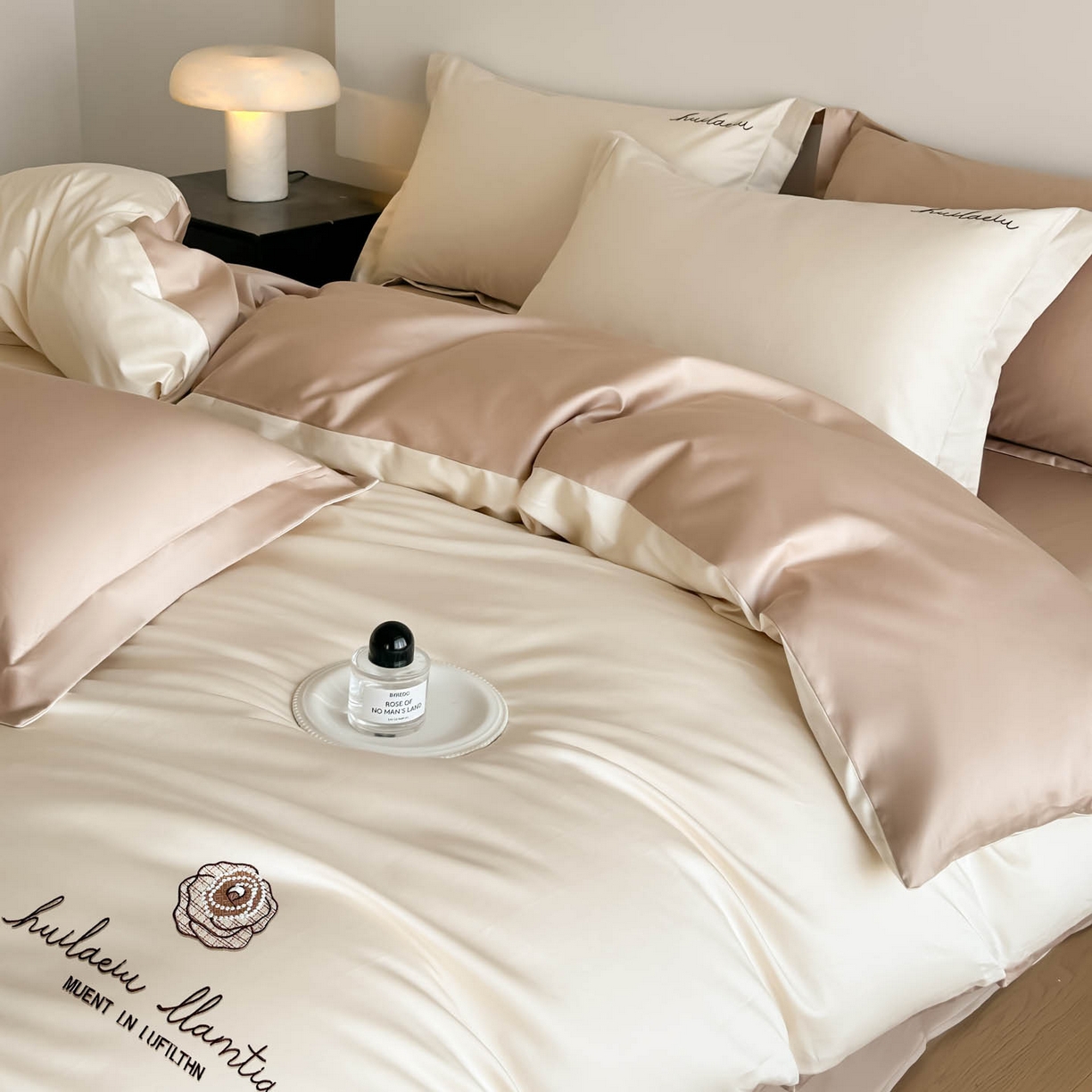 91家纺网 家纺一手货源 找家纺 涵宸家纺 2026新款全棉工艺款四件套-西雅图 西雅图-奶白