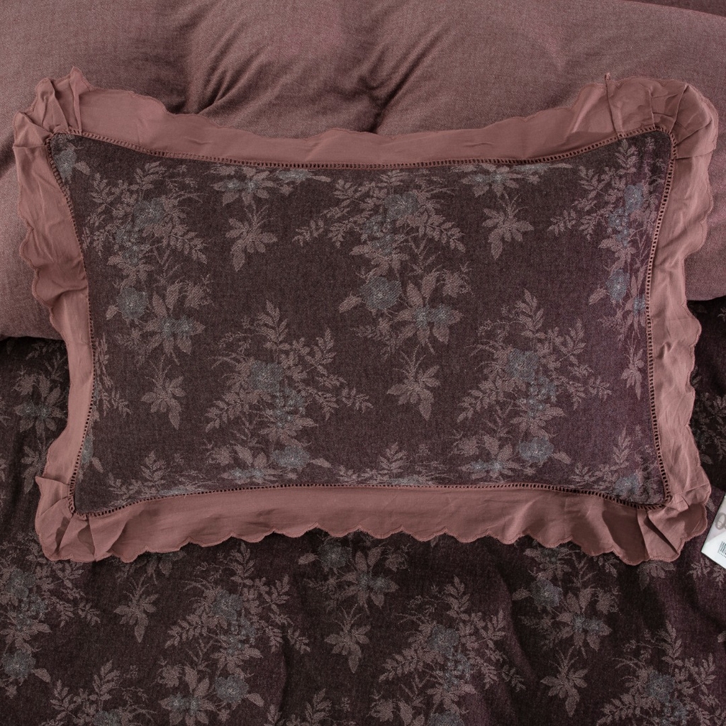 91家纺网 家纺一手货源 找家纺 （总）双层纱家居 2025新款法式花边全棉纯棉色织提花双层纱四件套