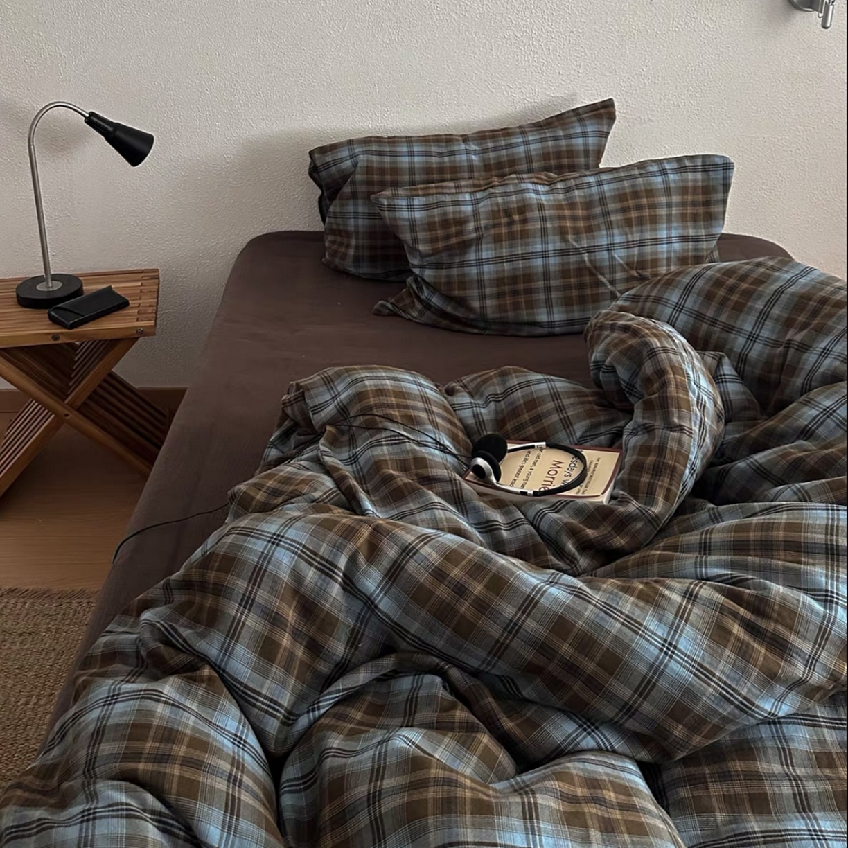 91家纺网 家纺一手货源 找家纺 （总）双层纱家居 2025新款全棉纯棉色织双层纱四件套