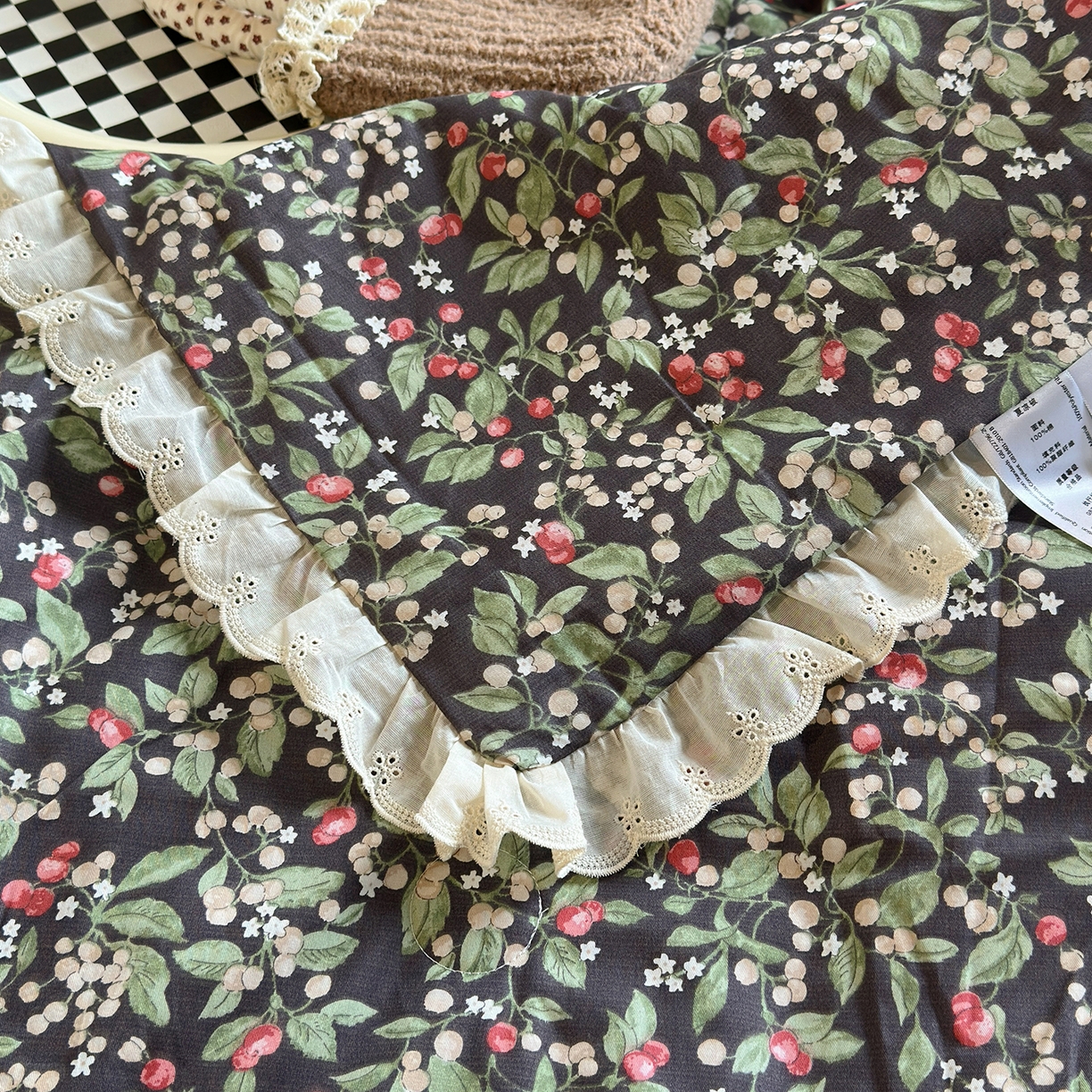 91家纺网 家纺一手货源 找家纺 绫韵家纺 2026新品夏季韩式浪漫小花边空调被夏被薄被子套件系列 长相思