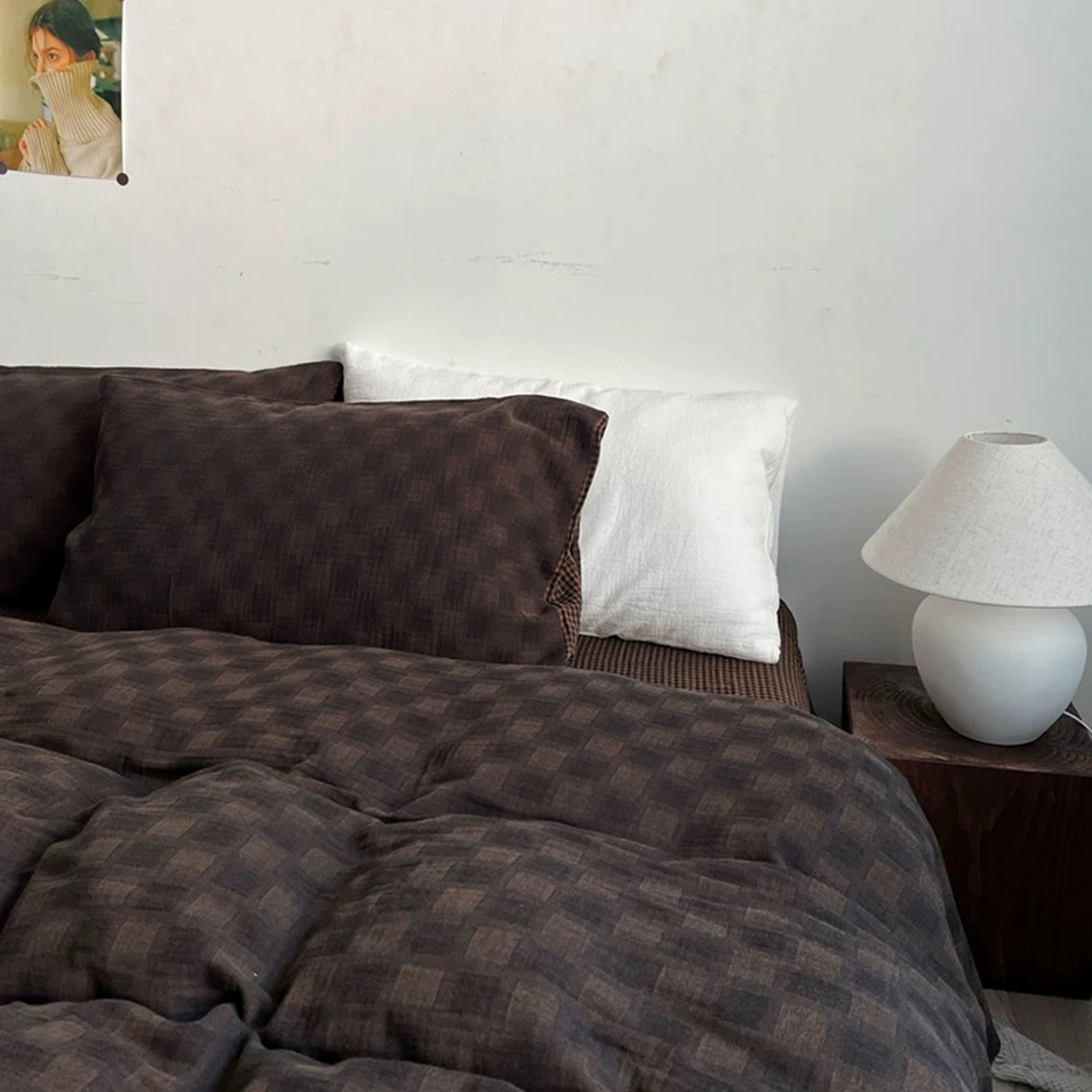 91家纺网 家纺一手货源 找家纺 （总）双层纱家居 2025新款全棉纯棉色织双层纱四件套