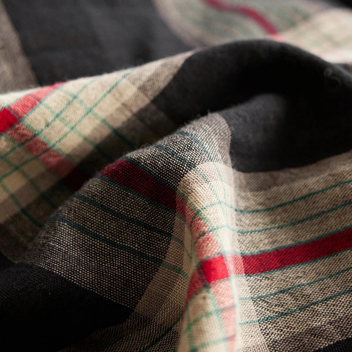 91家纺网 家纺一手货源 找家纺 （总）双层纱家居 2025新款格缦全棉纯棉色织双层纱系列四件套