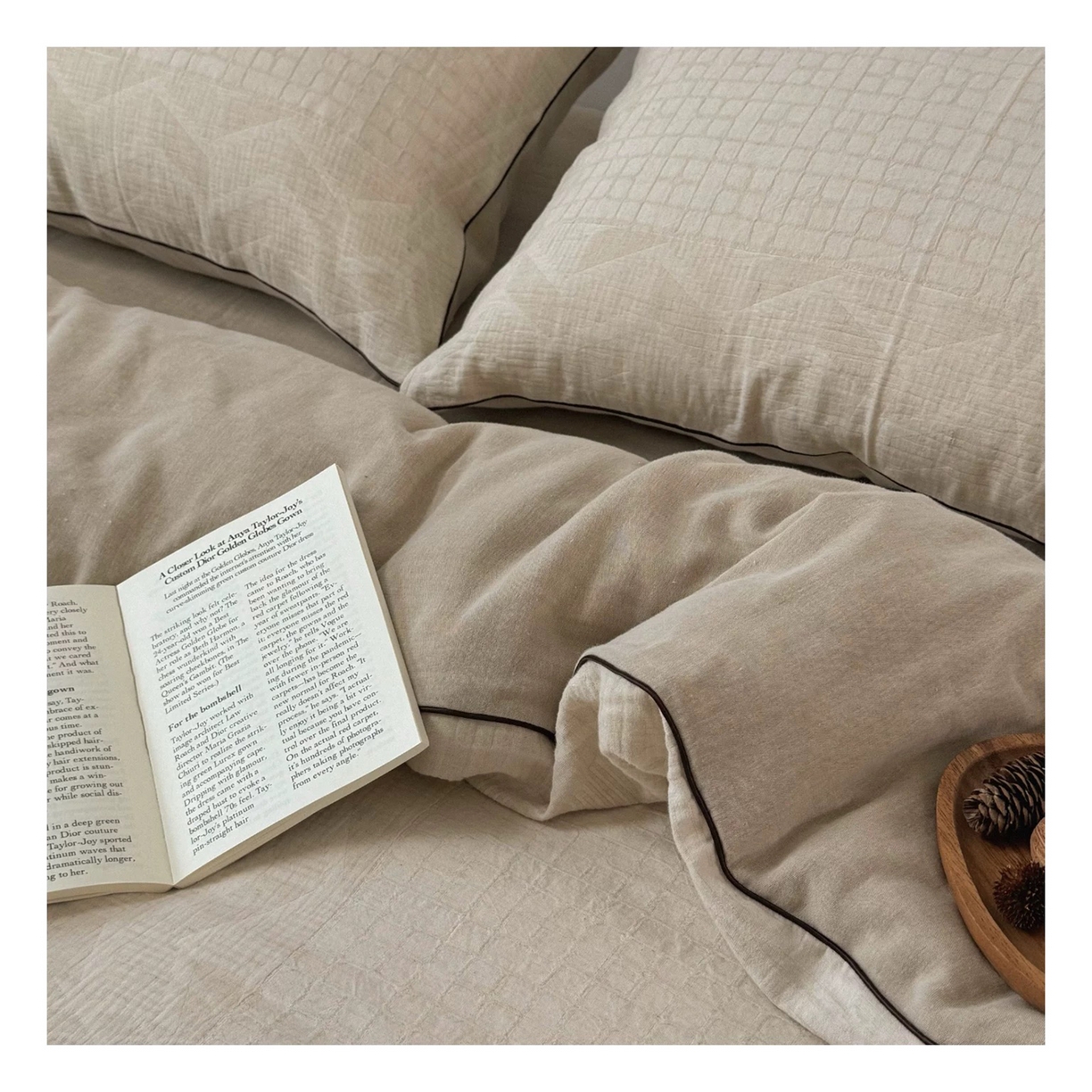 91家纺网 家纺一手货源 找家纺 （总）双层纱家居 2025新款AB版A版棉麻B版全棉色织提花双层纱夏被