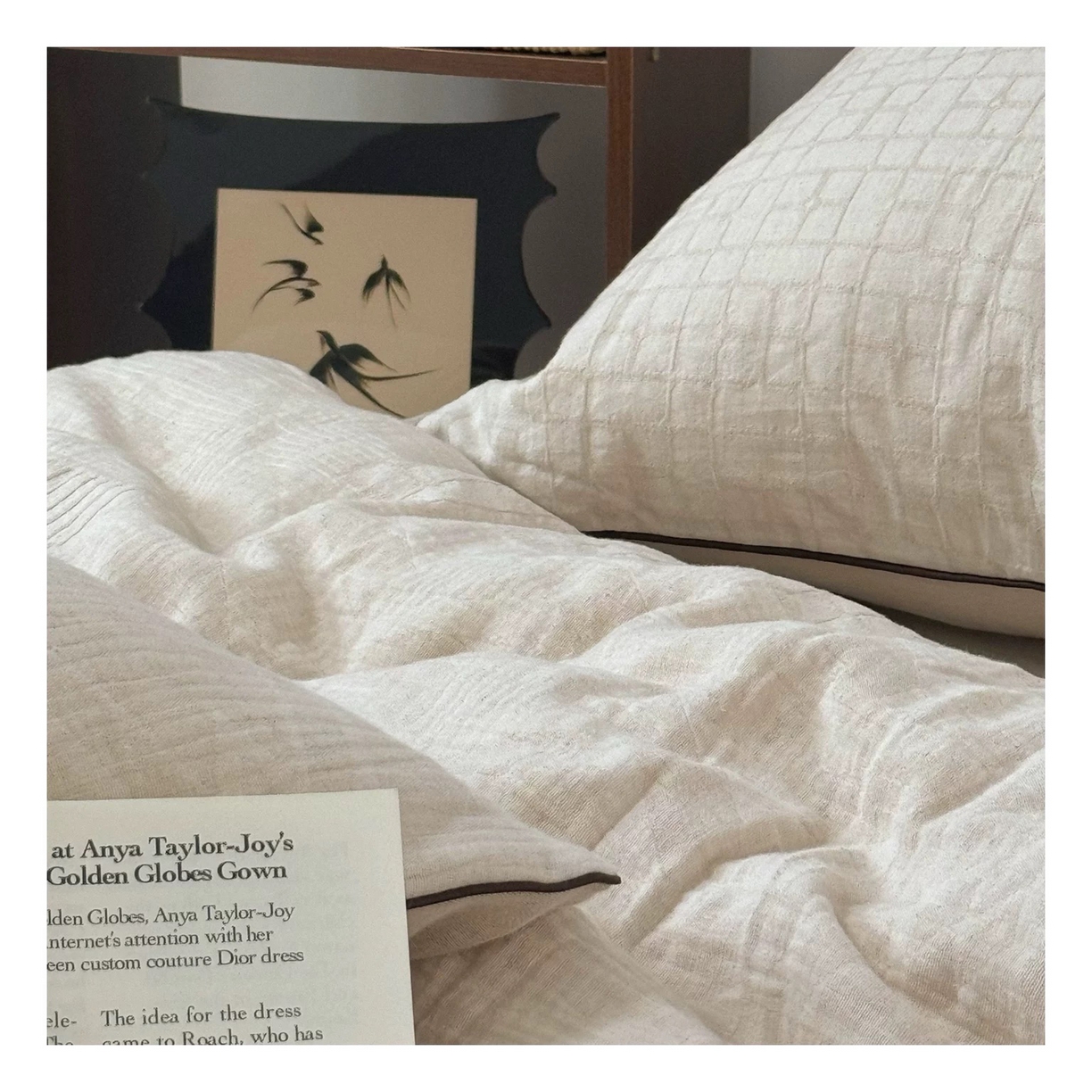 91家纺网 家纺一手货源 找家纺 （总）双层纱家居 2025新款AB版A版棉麻B版全棉色织提花双层纱夏被