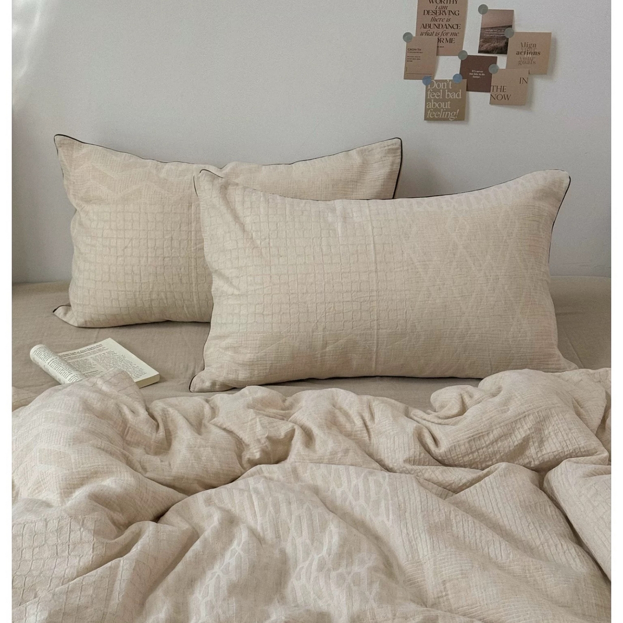 91家纺网 家纺一手货源 找家纺 （总）双层纱家居 2025新款AB版A版棉麻B版全棉色织提花双层纱夏被