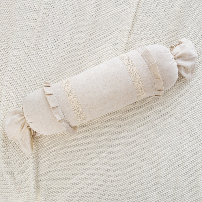 91家纺网 家纺一手货源 找家纺 （总）双层纱家居 2026新款棉麻法式圆柱抱枕