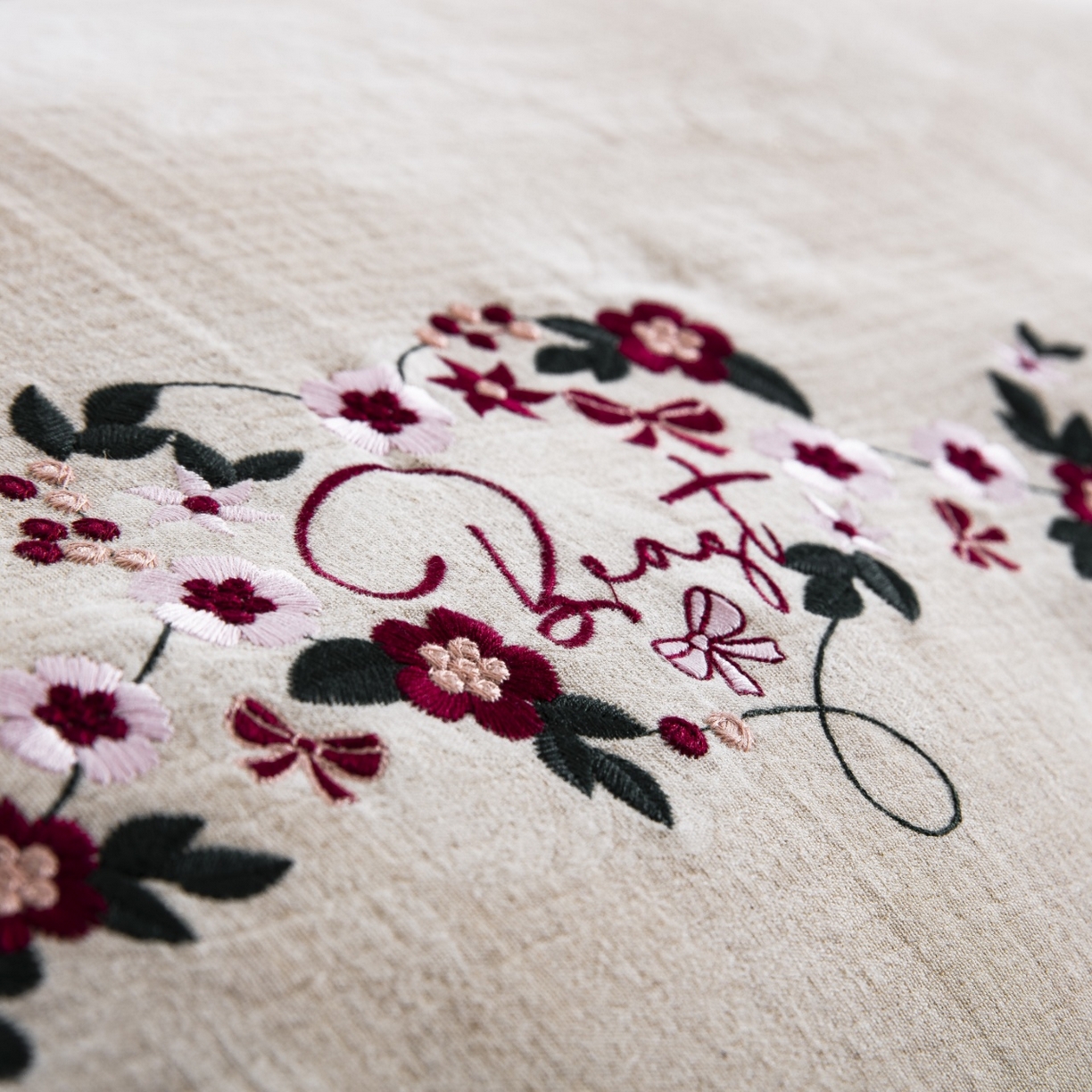 91家纺网 家纺一手货源 找家纺 （总）双层纱家居 2026新款浣溪沙棉麻刺绣花边款四件套