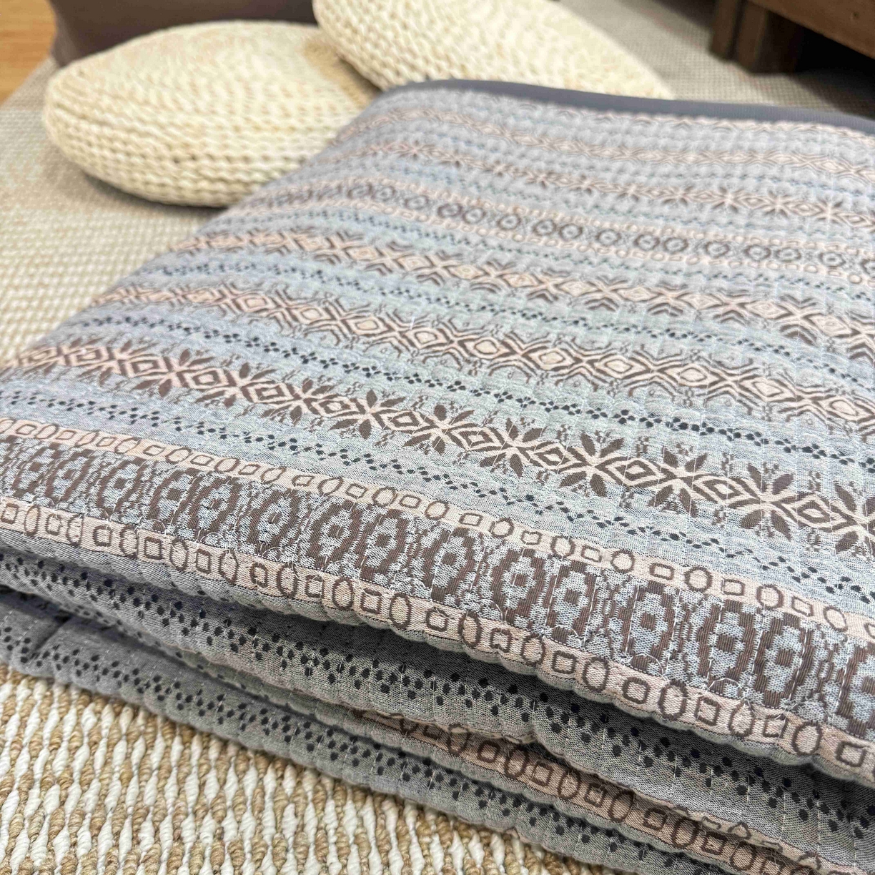 91家纺网 家纺一手货源 找家纺 （总）双层纱家居 2025新款棉加绒床盖单床盖床盖单件