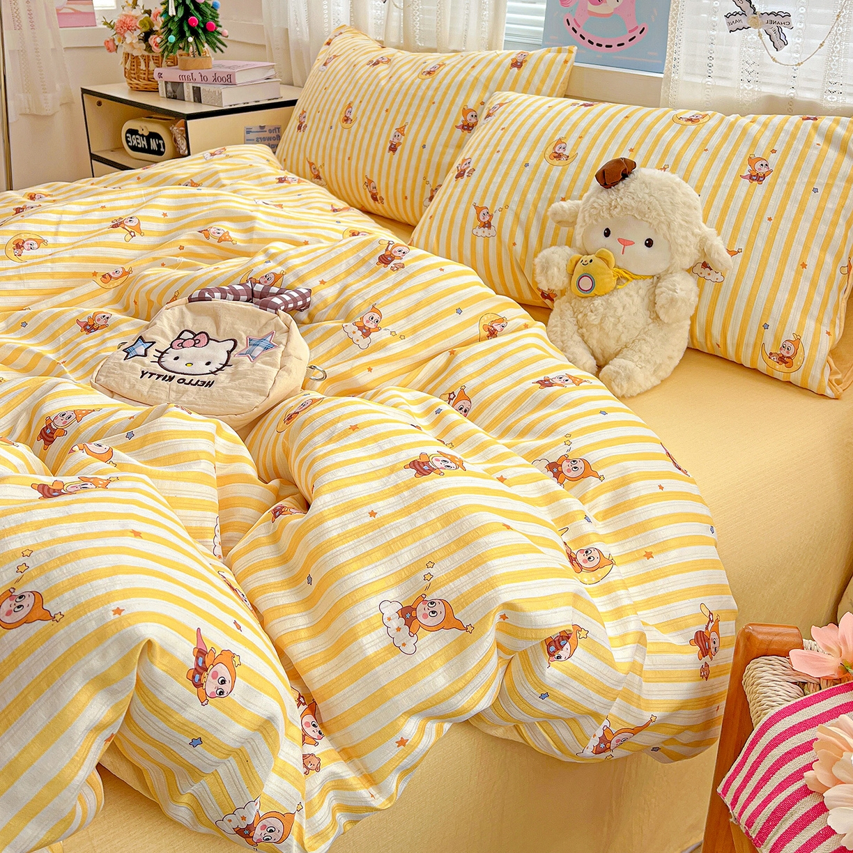 91家纺网 家纺一手货源 找家纺 （总）王朝国际 2026新款A类彩竺棉印花四件套