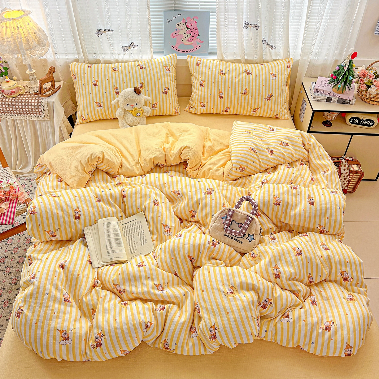 91家纺网 家纺一手货源 找家纺 （总）王朝国际 2026新款A类彩竺棉印花四件套