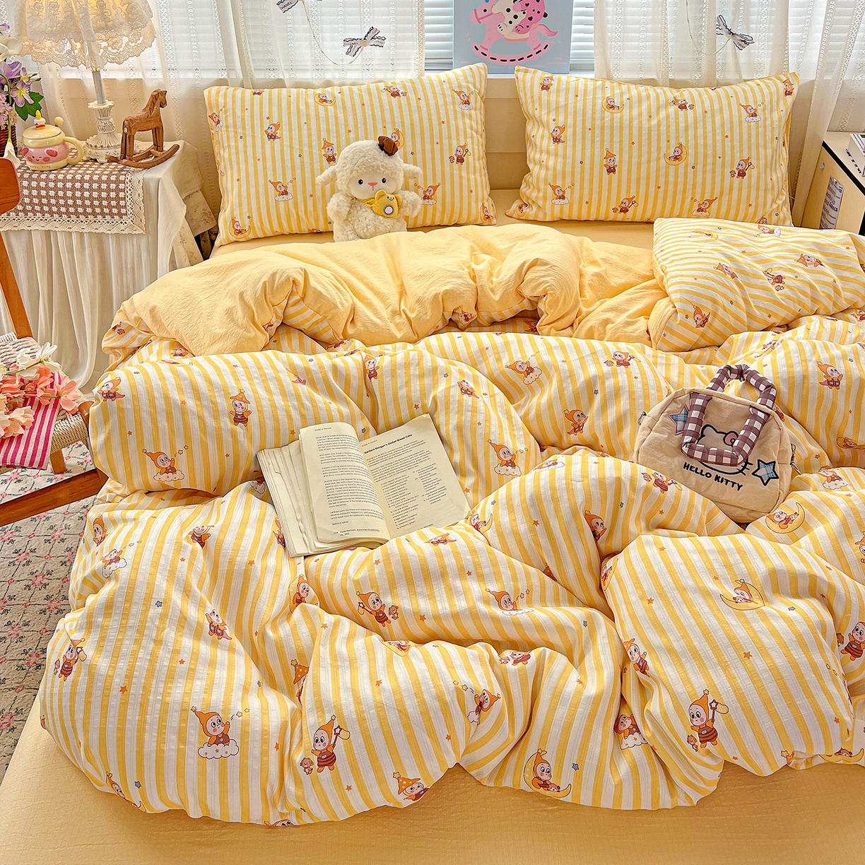 91家纺网 家纺一手货源 找家纺 （总）王朝国际 2026新款A类彩竺棉印花四件套