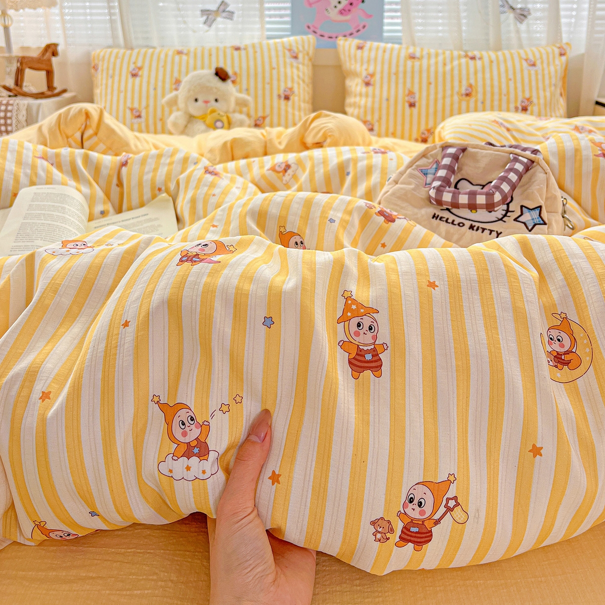 91家纺网 家纺一手货源 找家纺 （总）王朝国际 2026新款A类彩竺棉印花四件套