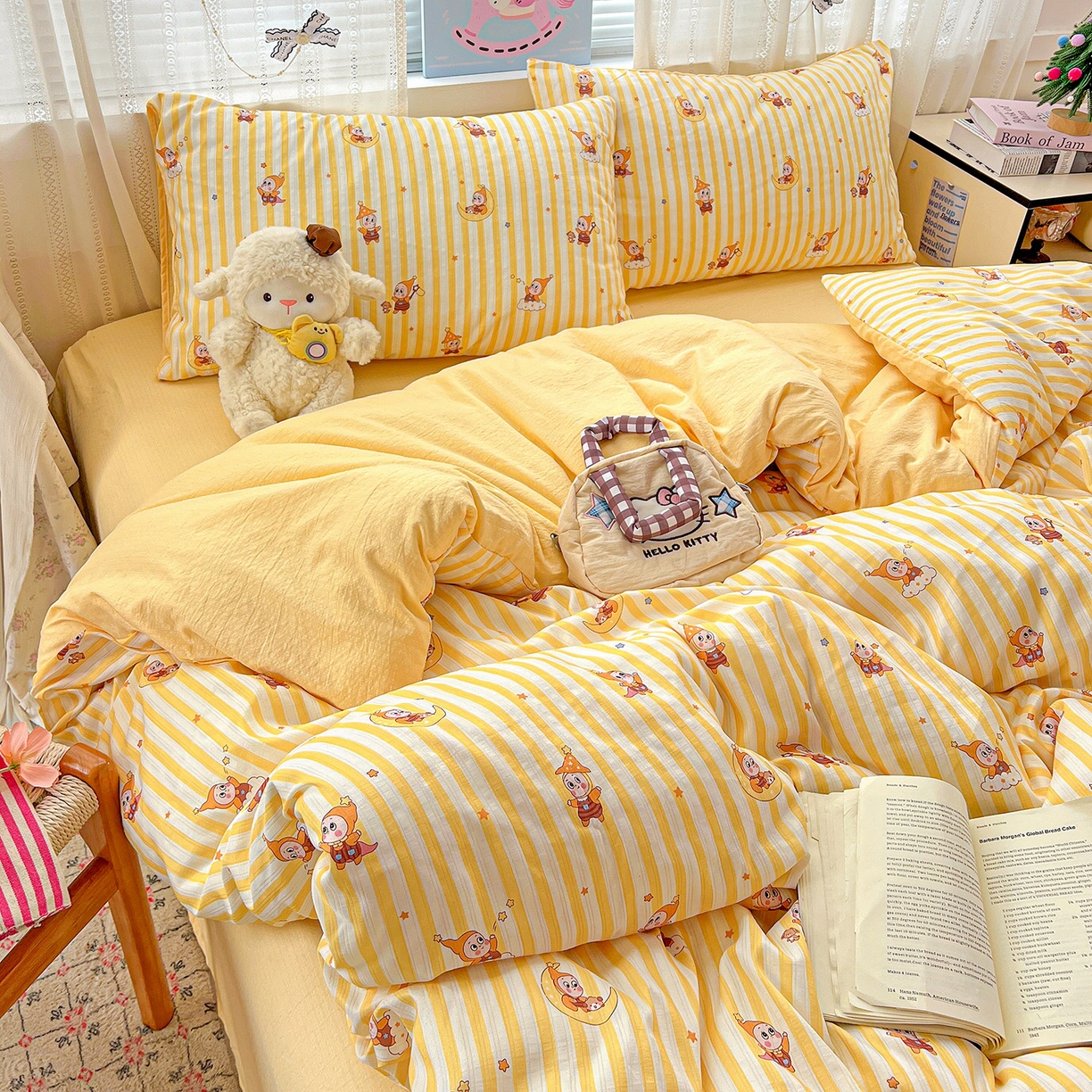 91家纺网 家纺一手货源 找家纺 （总）王朝国际 2026新款A类彩竺棉印花四件套