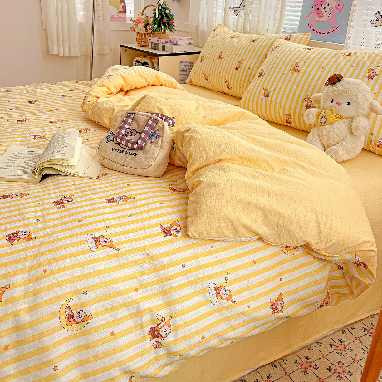 91家纺网 家纺一手货源 找家纺 （总）王朝国际 2026新款A类彩竺棉印花四件套