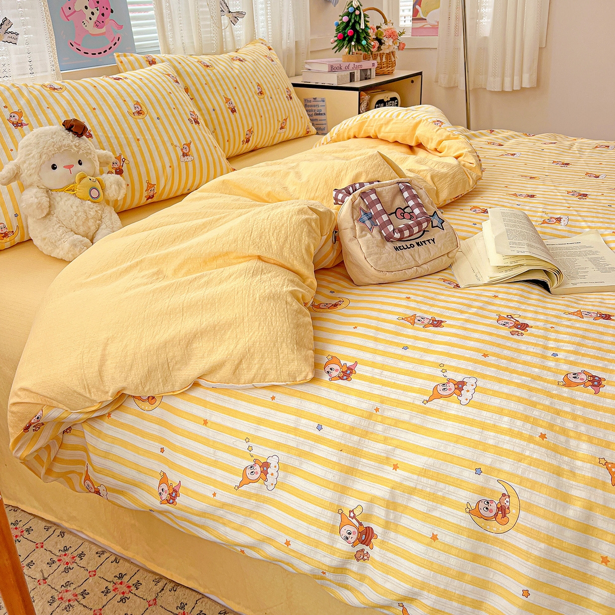 91家纺网 家纺一手货源 找家纺 （总）王朝国际 2026新款A类彩竺棉印花四件套