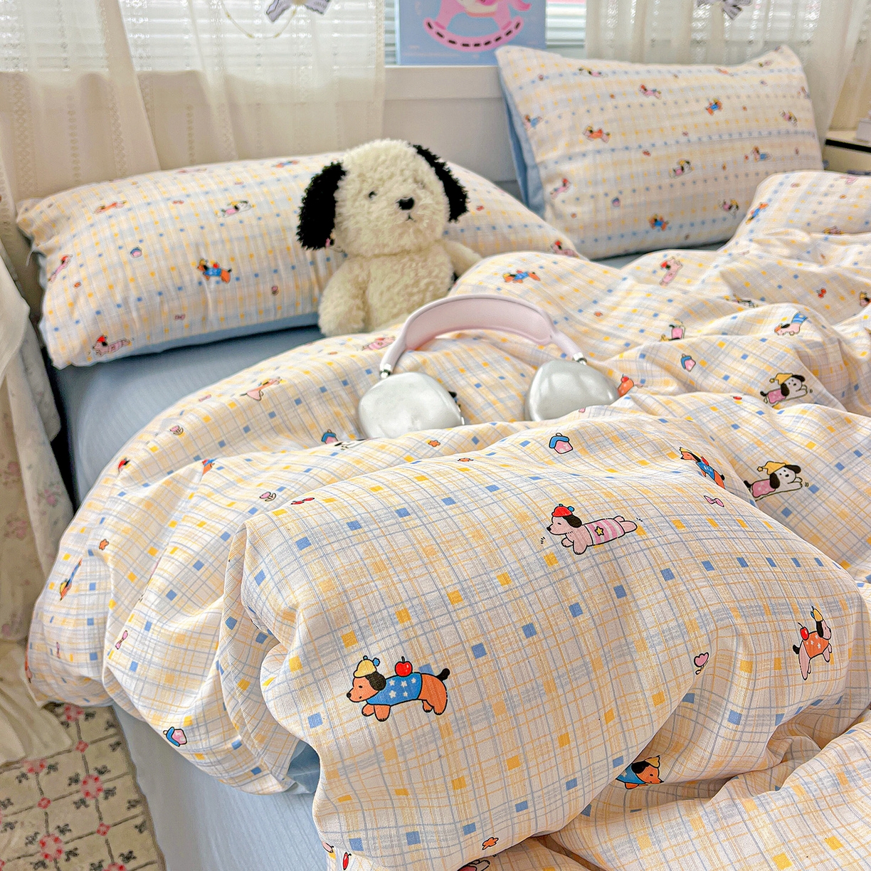 91家纺网 家纺一手货源 找家纺 （总）王朝国际 2026新款A类彩竺棉印花四件套