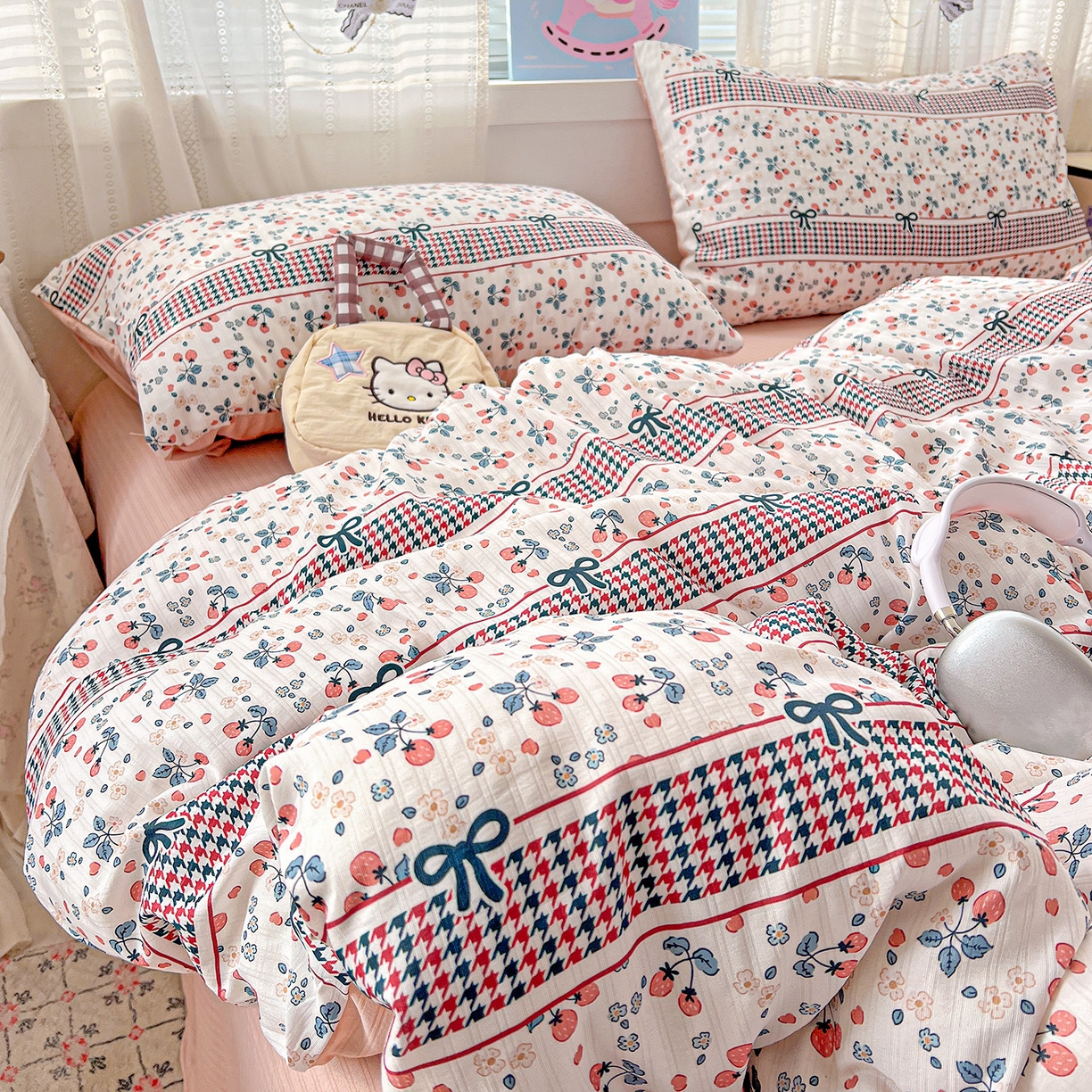 91家纺网 家纺一手货源 找家纺 （总）王朝国际 2026新款A类彩竺棉印花四件套