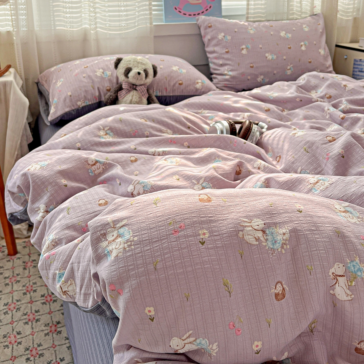 91家纺网 家纺一手货源 找家纺 （总）王朝国际 2026新款A类彩竺棉印花四件套