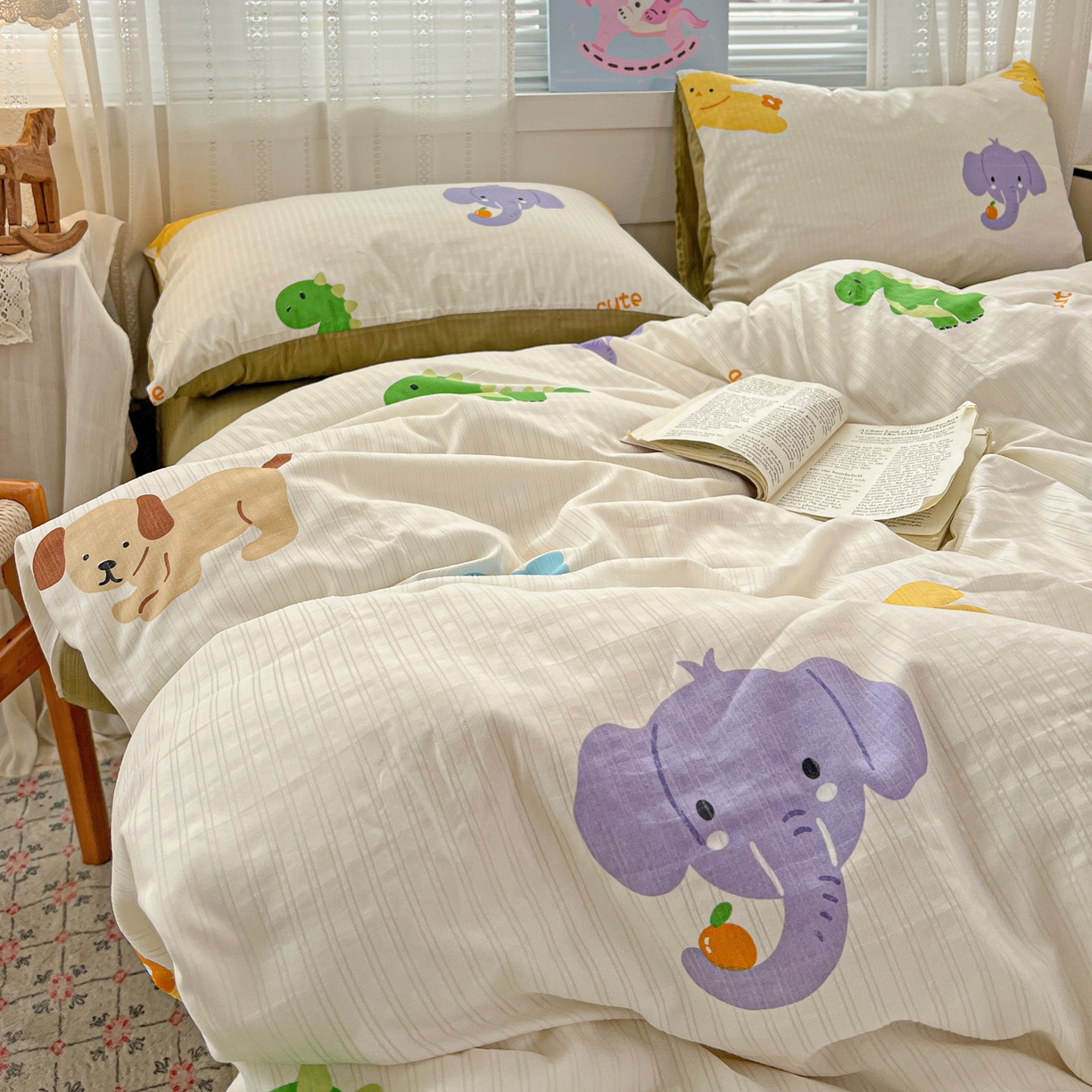 91家纺网 家纺一手货源 找家纺 （总）王朝国际 2026新款A类彩竺棉印花四件套