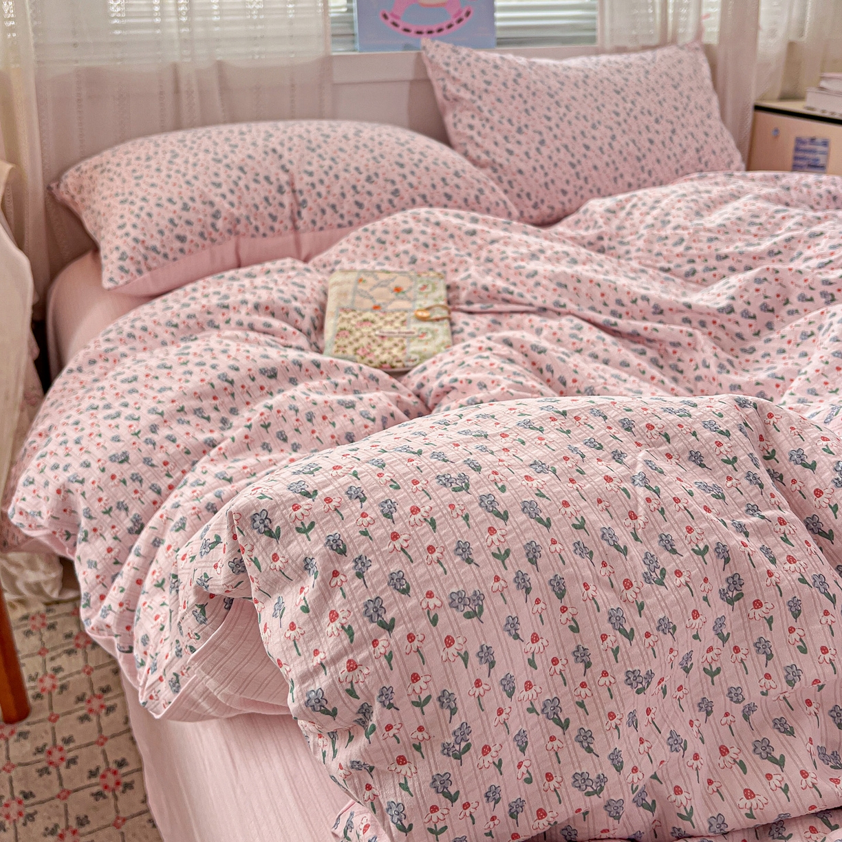 91家纺网 家纺一手货源 找家纺 （总）王朝国际 2026新款A类彩竺棉印花四件套