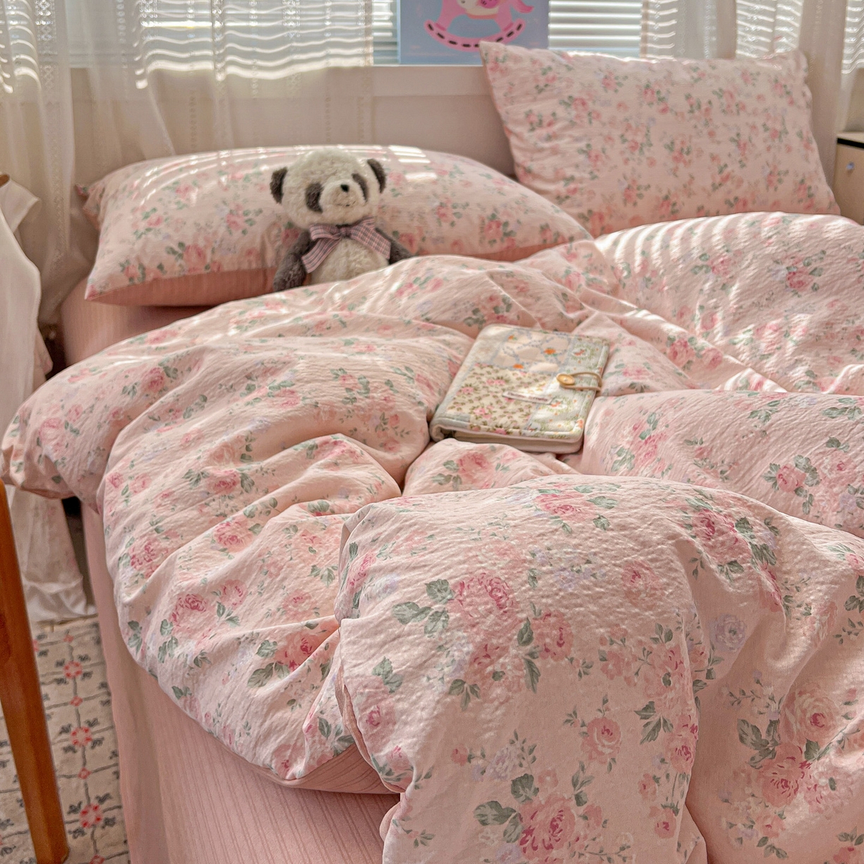 91家纺网 家纺一手货源 找家纺 （总）王朝国际 2026新款A类彩竺棉印花四件套