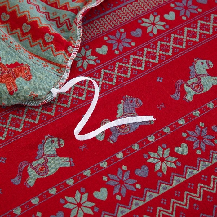 91家纺网 家纺一手货源 找家纺 （总）双层纱家居 2026新款全棉纯棉色织双层纱纽扣款四件套-小马奔奔