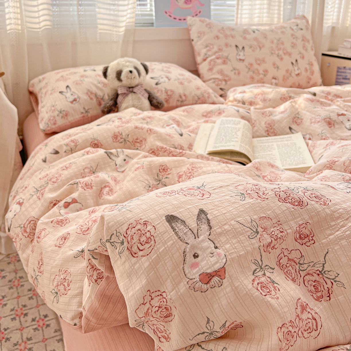 91家纺网 家纺一手货源 找家纺 （总）王朝国际 2026新款A类彩竺棉印花四件套