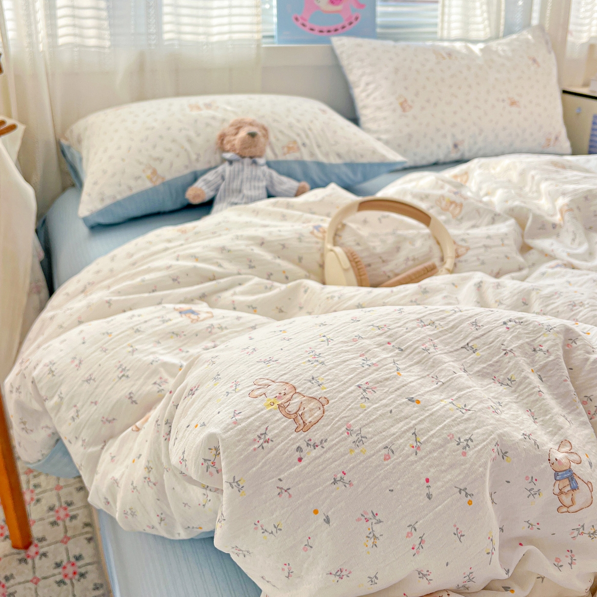 91家纺网 家纺一手货源 找家纺 （总）王朝国际 2026新款A类彩竺棉印花四件套