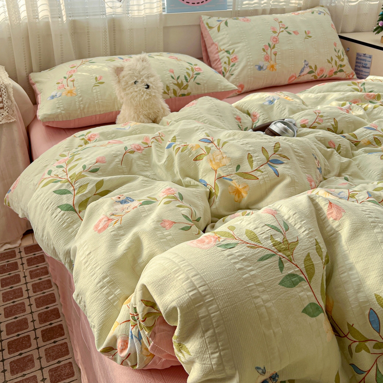 91家纺网 家纺一手货源 找家纺 （总）王朝国际 2026新款A类彩竺棉印花四件套