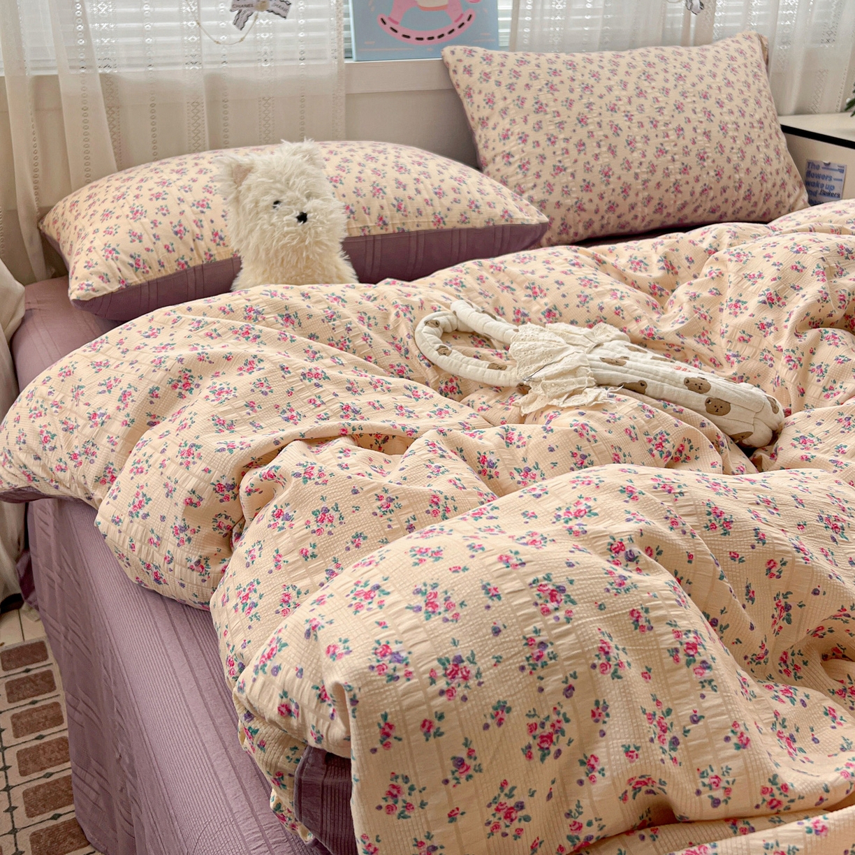 91家纺网 家纺一手货源 找家纺 （总）王朝国际 2026新款A类彩竺棉印花四件套