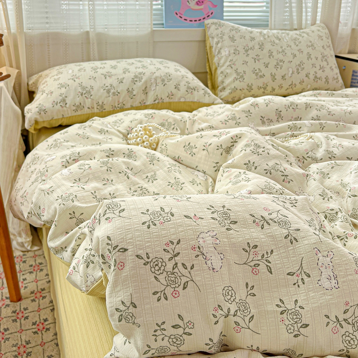 91家纺网 家纺一手货源 找家纺 （总）王朝国际 2026新款A类彩竺棉印花四件套