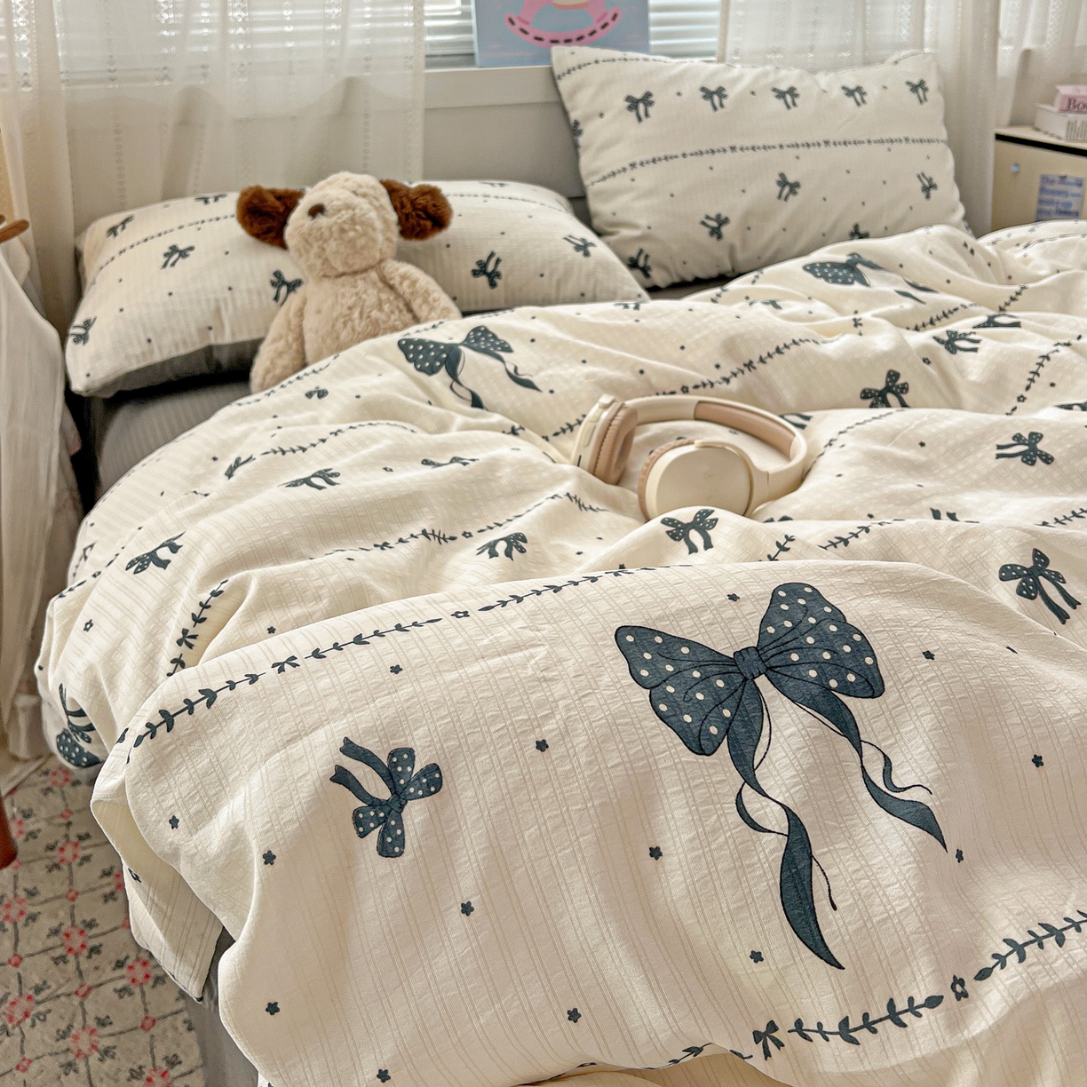 91家纺网 家纺一手货源 找家纺 （总）王朝国际 2026新款A类彩竺棉印花四件套