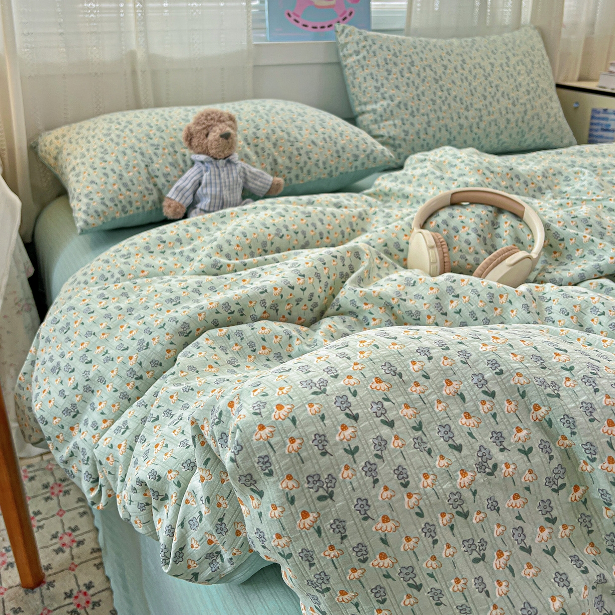 91家纺网 家纺一手货源 找家纺 （总）王朝国际 2026新款A类彩竺棉印花四件套