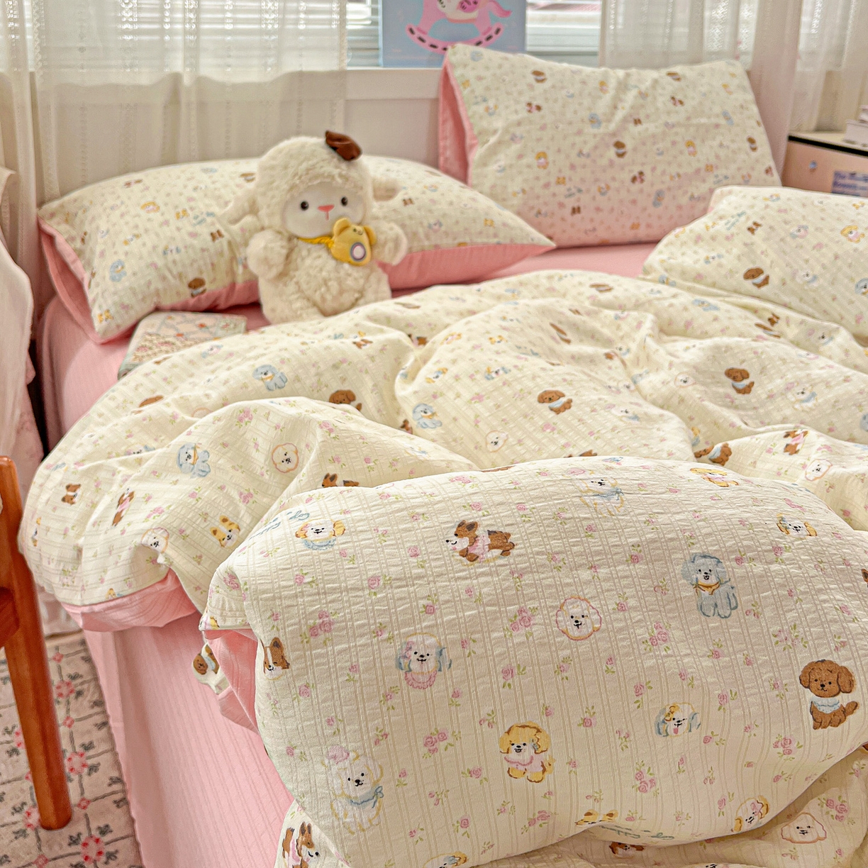 91家纺网 家纺一手货源 找家纺 （总）王朝国际 2026新款A类彩竺棉印花四件套