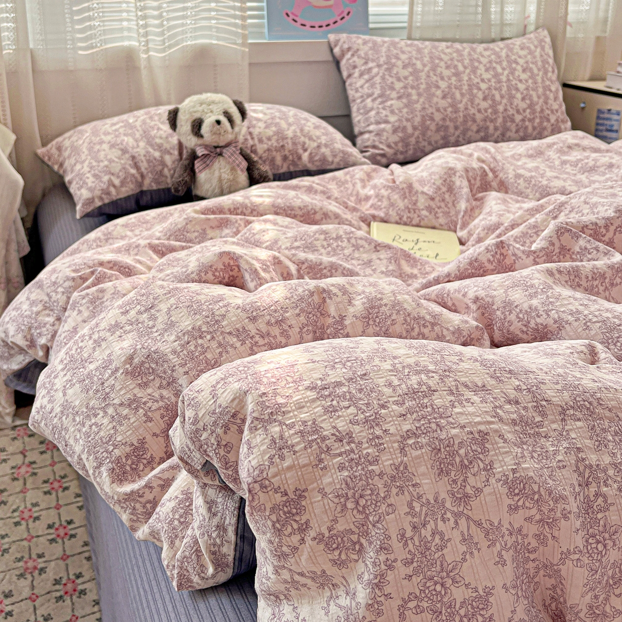 91家纺网 家纺一手货源 找家纺 （总）王朝国际 2026新款A类彩竺棉印花四件套