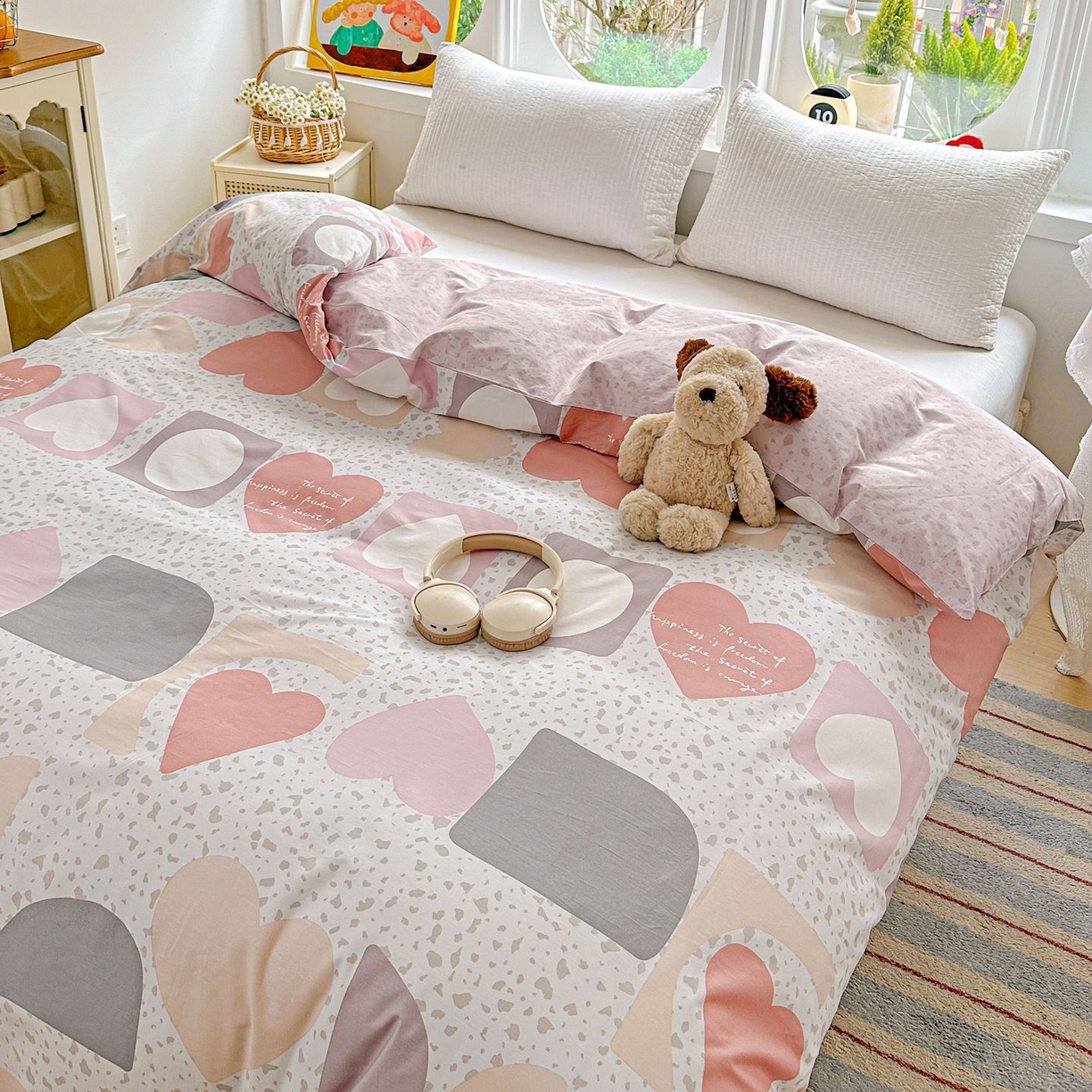 91家纺网 家纺一手货源 找家纺 恩泽家纺 2026新款13372ins全棉印花四件套单品系列-单被套 半夏