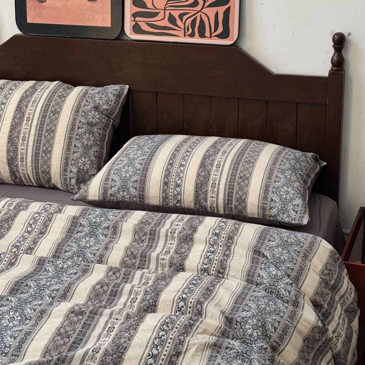 91家纺网 家纺一手货源 找家纺 （总）双层纱家居 2026新款全棉纯棉色织提花四件套-青花瓷