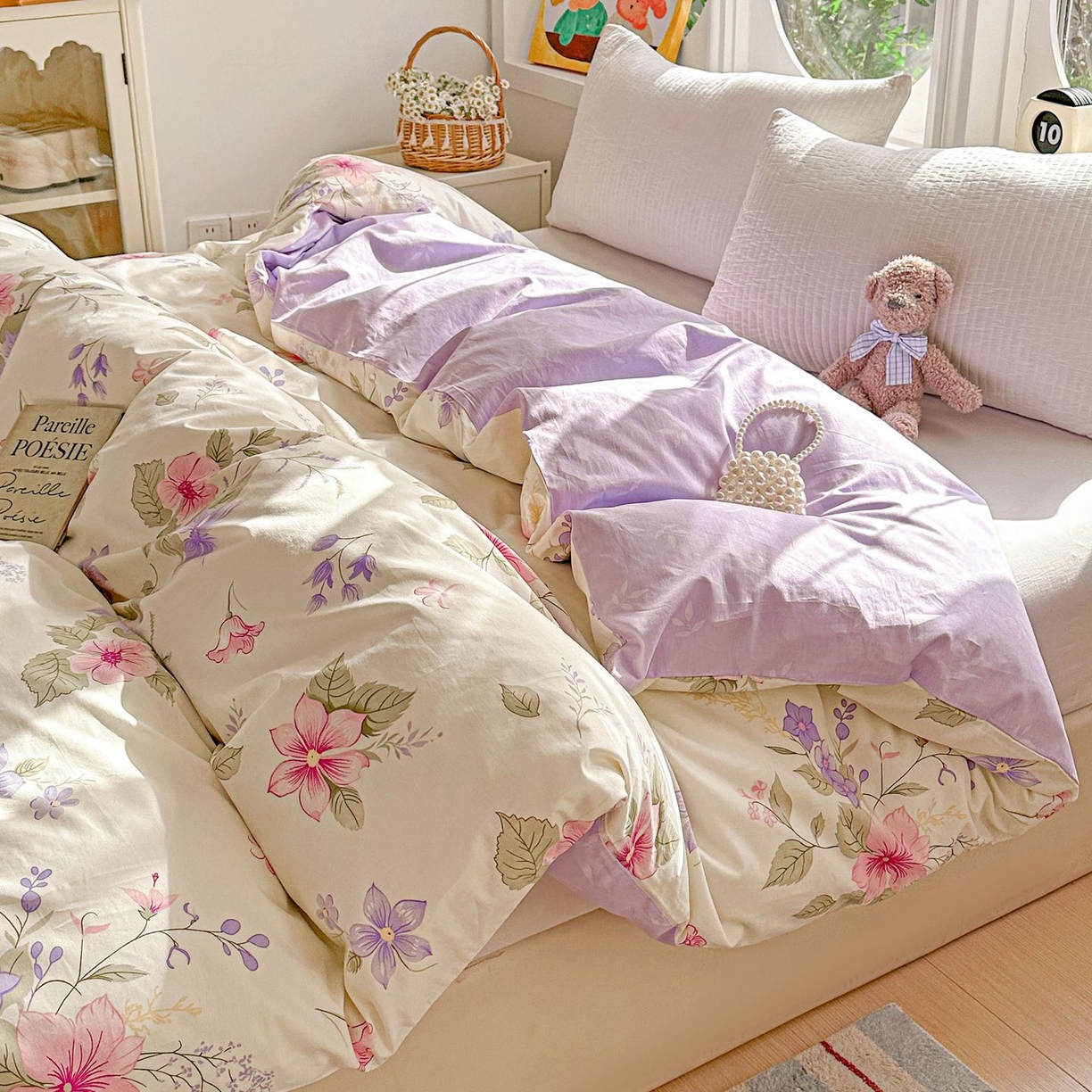 恩泽家纺 2026新款13372ins全棉印花四件套单品系列-单被套 翠影