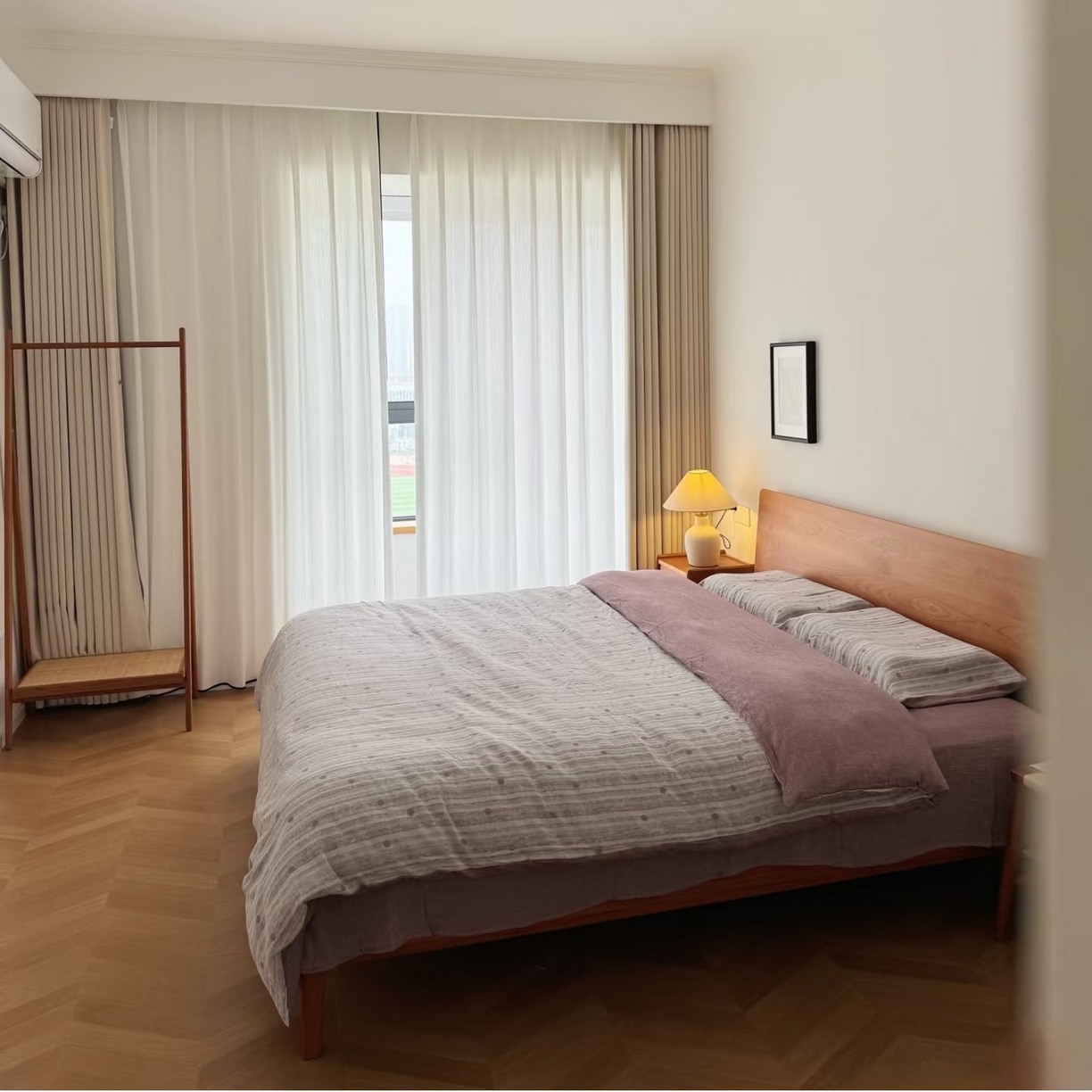 91家纺网 家纺一手货源 找家纺 （总）双层纱家居 2026新款波点全棉纯棉色织提花双层纱四件套