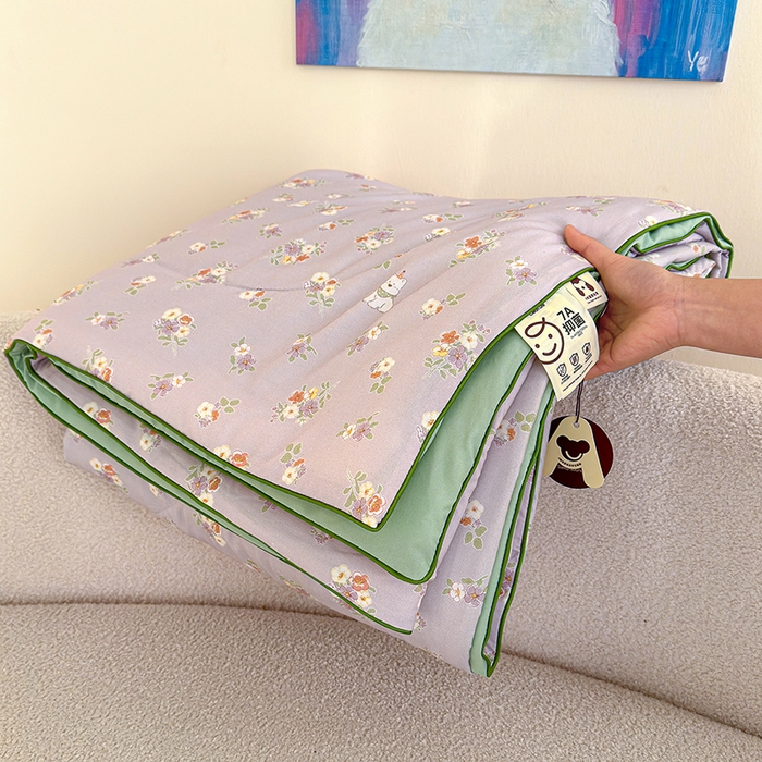 91家纺网 家纺一手货源 找家纺 （总）老帅的工厂店 2026新款A类水洗皱皱纱7A抑菌夏被夏凉被空调被