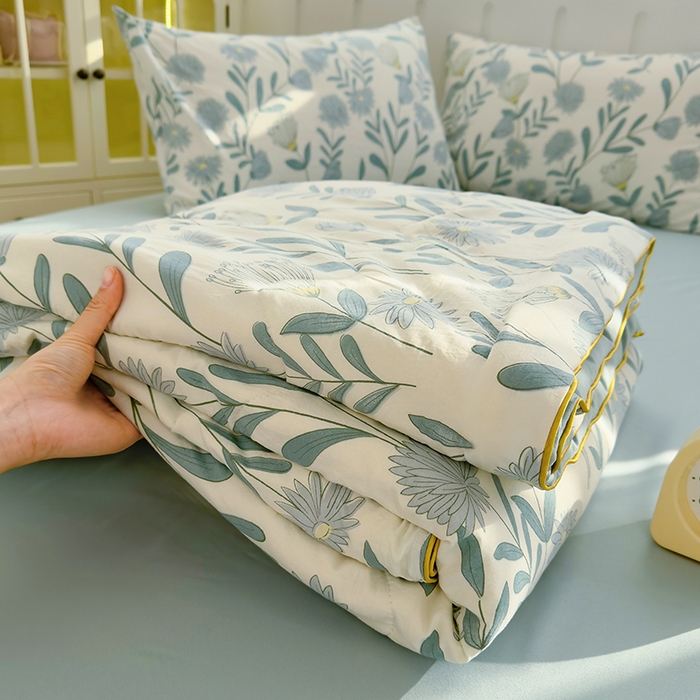 91家纺网 家纺一手货源 找家纺 （总）老帅的工厂店 2026新款A类水洗皱皱纱7A抑菌夏被夏凉被空调被