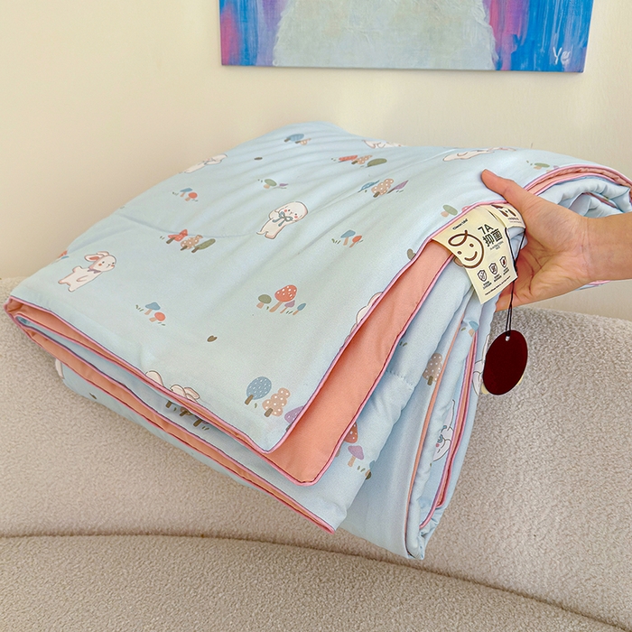 91家纺网 家纺一手货源 找家纺 （总）老帅的工厂店 2026新款A类水洗皱皱纱7A抑菌夏被夏凉被空调被